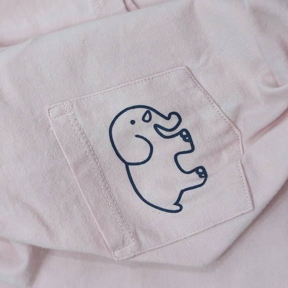 Ivory ella pink short sleeve T-shirt. Front pocket. - Picture 4 of 7